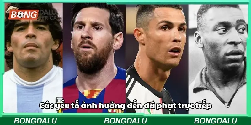 Những yếu tố ảnh hưởng đến sút phạt trực tiếp