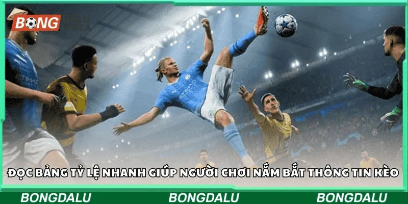 Đọc bảng tỷ lệ nhanh giúp người chơi nắm bắt thông tin kèo